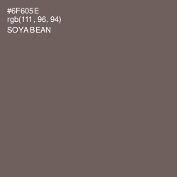 #6F605E - Soya Bean Color Image